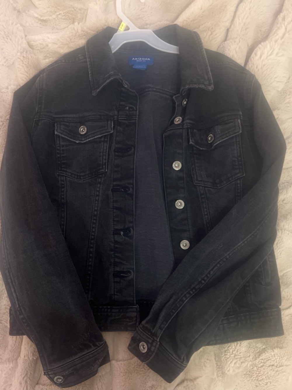 Arizona Jean Company Black Denim Shirt Jacket for Men